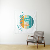 Retro Sunset 84 Vintage Distressed Wandkleed (In Situ (horizontaal))