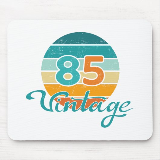 Retro Sunset 85 Vintage Distressed Muismat (Voorkant)