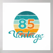 Retro Sunset 85 Vintage Distressed Poster (Voorkant)