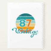 Retro Sunset 87 Vintage Distressed Planner (Achterkant)
