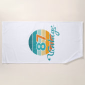 Retro Sunset 87 Vintage Distressed Strandlaken (Voorkant)