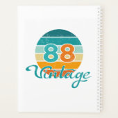 Retro Sunset 88 Vintage Distressed Planner (Achterkant)