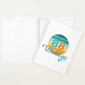 Retro Sunset 88 Vintage Distressed Planner (Display)