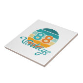 Retro Sunset 88 Vintage Distressed Tegeltje (Zijkant)