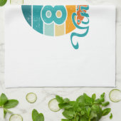 Retro Sunset 88 Vintage Distressed Theedoek (Gevouwen)