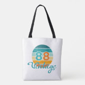 Retro Sunset 88 Vintage Distressed Tote Bag (Achterkant)