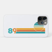 Retro Sunset 89 Beach Towel Case-Mate iPhone Case (Achterkant (horizontaal))