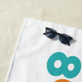 Retro Sunset 89 Beach Towel Strandlaken (In situ)
