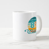 Retro Sunset 89 Vintage Distressed Grote Koffiekop (Voorkant rechts)