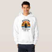 Retro Sunset Aangepaste Familie Cruise Gepersonali Hoodie (Voorkant volledig)