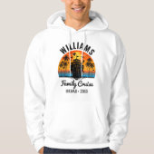 Retro Sunset Aangepaste Familie Cruise Gepersonali Hoodie (Voorkant)