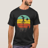 Retro Sunset Ackies Monitor Lizard  Ontwerp T-shirt (Voorkant)