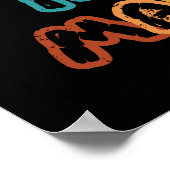 Retro Sunset Alaskan Malamute Poster (Hoek)