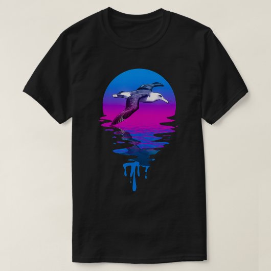 Retro Sunset Albatross T-shirt (Design voorkant)