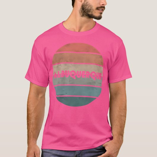 Retro Sunset Albuquerque T-shirt (Voorkant)