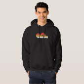 Retro Sunset Amerikaanse Bizon Hoodie (Voorkant volledig)