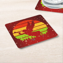 Retro  Sunset Angel met Horn