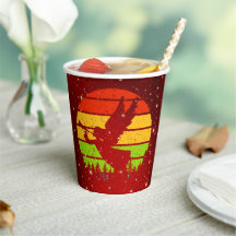 Retro  Sunset Angel met Horn