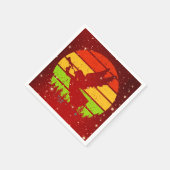 Retro Sunset Angel met Horn Servet (Hoek)