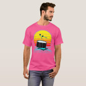 Retro  Sunset Bass Drum T-shirt (Voorkant volledig)