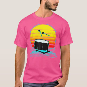 Retro  Sunset Bass Drum T-shirt
