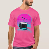  Retro Sunset Bass Drum T-shirt (Voorkant)