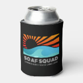 Retro Sunset Beach 50e 40e verjaardag Crew Squad Blikjeskoeler (Blikje Voorkant)