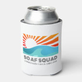 Retro Sunset Beach 50e 40e Verjaardag Crew Squad Blikjeskoeler (Blikje Voorkant)