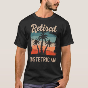 Retro Sunset Beach Retirement Quote Reberekend Obs T-shirt