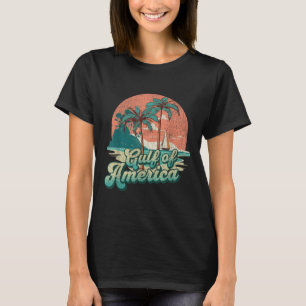Retro Sunset Beach Vibes - Golf van Verenigde Stat T-shirt