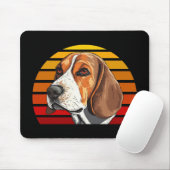 Retro Sunset Beagle Muismat (Met muis)