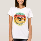 Retro Sunset Bee Positief T-shirt (Voorkant)