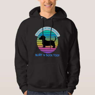 Retro Sunset Begraaft uw teckel ook een sok? Hoodie