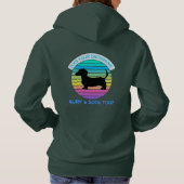 Retro Sunset Begraaft uw teckel ook een sok? Hoodie (Achterkant)