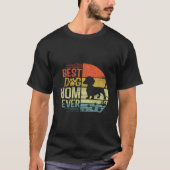 Retro Sunset Beste Tachshund Hond Moeder Ooit C T-shirt (Voorkant)
