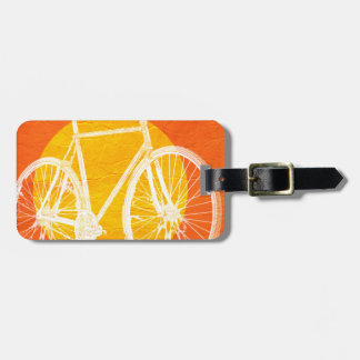 Retro Sunset Bicycle - Ride a Bike Bagagelabel