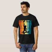  retro sunset bigfoot skateboardskater t-shirt (Voorkant volledig)
