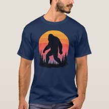 Retro Sunset Bigfoot T-shirt |  Sasquatch
