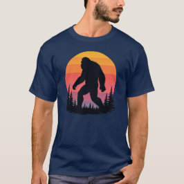 Retro Sunset Bigfoot T-shirt | Sasquatch