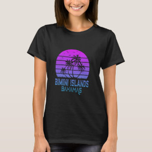 Retro Sunset Bimini Islands Bahama's Zomer T-shirt