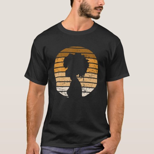 Retro Sunset Black History maand T-shirt (Voorkant)