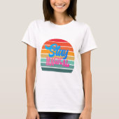 Retro Sunset Blijf Magisch T-shirt (Voorkant)