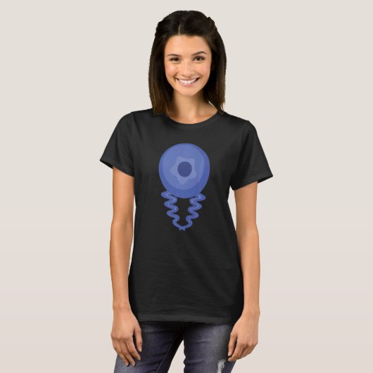  retro Sunset Blueberry Fun Blueberries Fru T-shirt (Voorkant volledig)