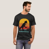 Retro Sunset Brothersaurus T-shirt (Voorkant volledig)
