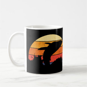 Retro Sunset Bultrug Walvis Breaking Koffiemok