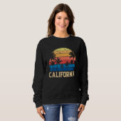 Retro Sunset California Mannen Vrouwen 6 Trui (Voorkant volledig)
