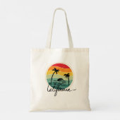 Retro  Sunset California Style Tote Bag (Achterkant)