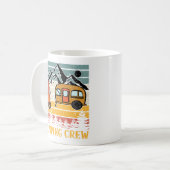 Retro Sunset Camping Crew Camping Koffiemok (Voorkant links)