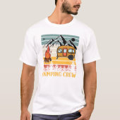 Retro Sunset Camping Crew Camping T-shirt (Voorkant)