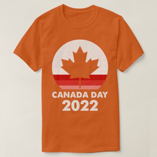 Retro Sunset Canada Dag 2022 T-shirt (Design voorkant)